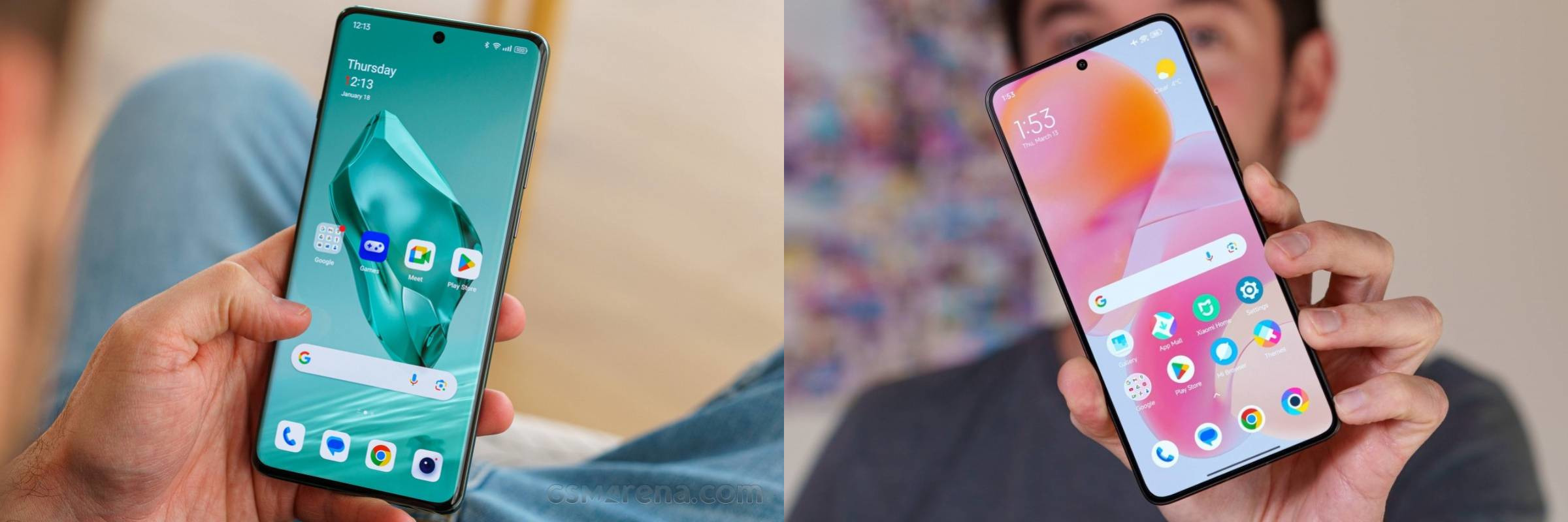 OnePlus 13 vs Poco F7 Ultra display مقایسه پوکو F7 اولترا و وانپلاس ۱۳: نمایشگر