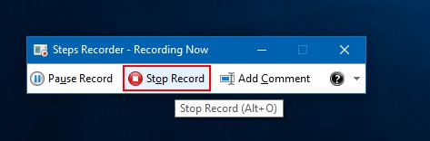 برنامه steps recorder