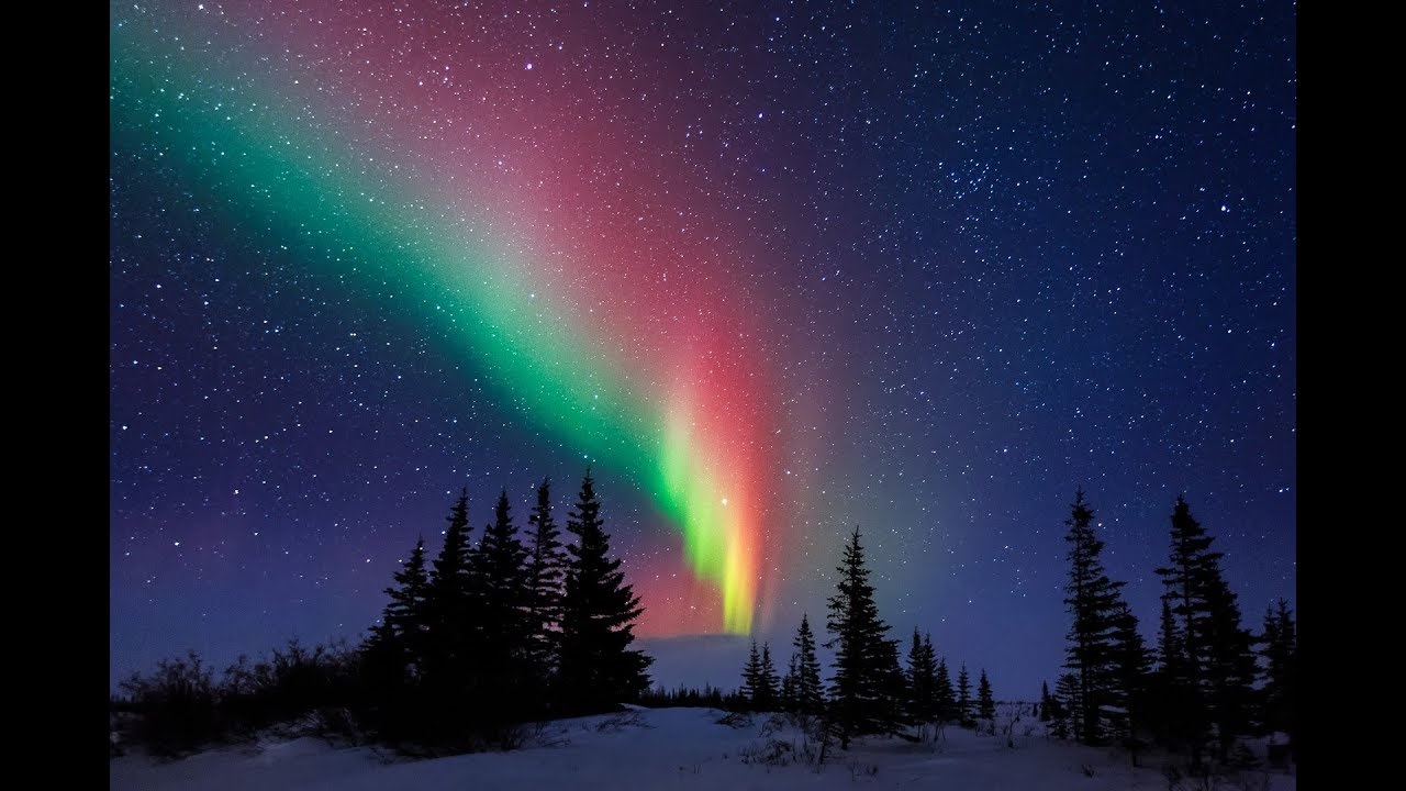 aurora timelapse شفق شمالی