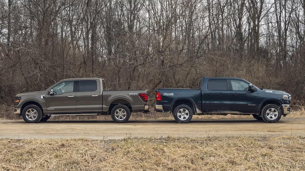 رقابت غولها: مقایسه فورد F-150 مدل ۲۰۲۵ و رم ۱۵۰۰ مدل ۲۰۲۵ - دیجینوی