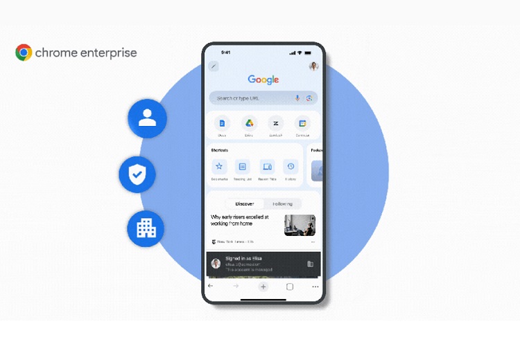 قابلیت جدید کروم برای iOS: تفکیک آسان حساب‌های کاری و شخصی