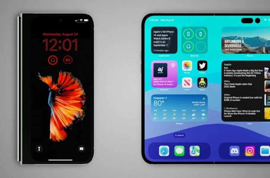 آیفون تاشو و یک قابلیت عجیب آیفون تاشو و یک قابلیت عجیب + عکس