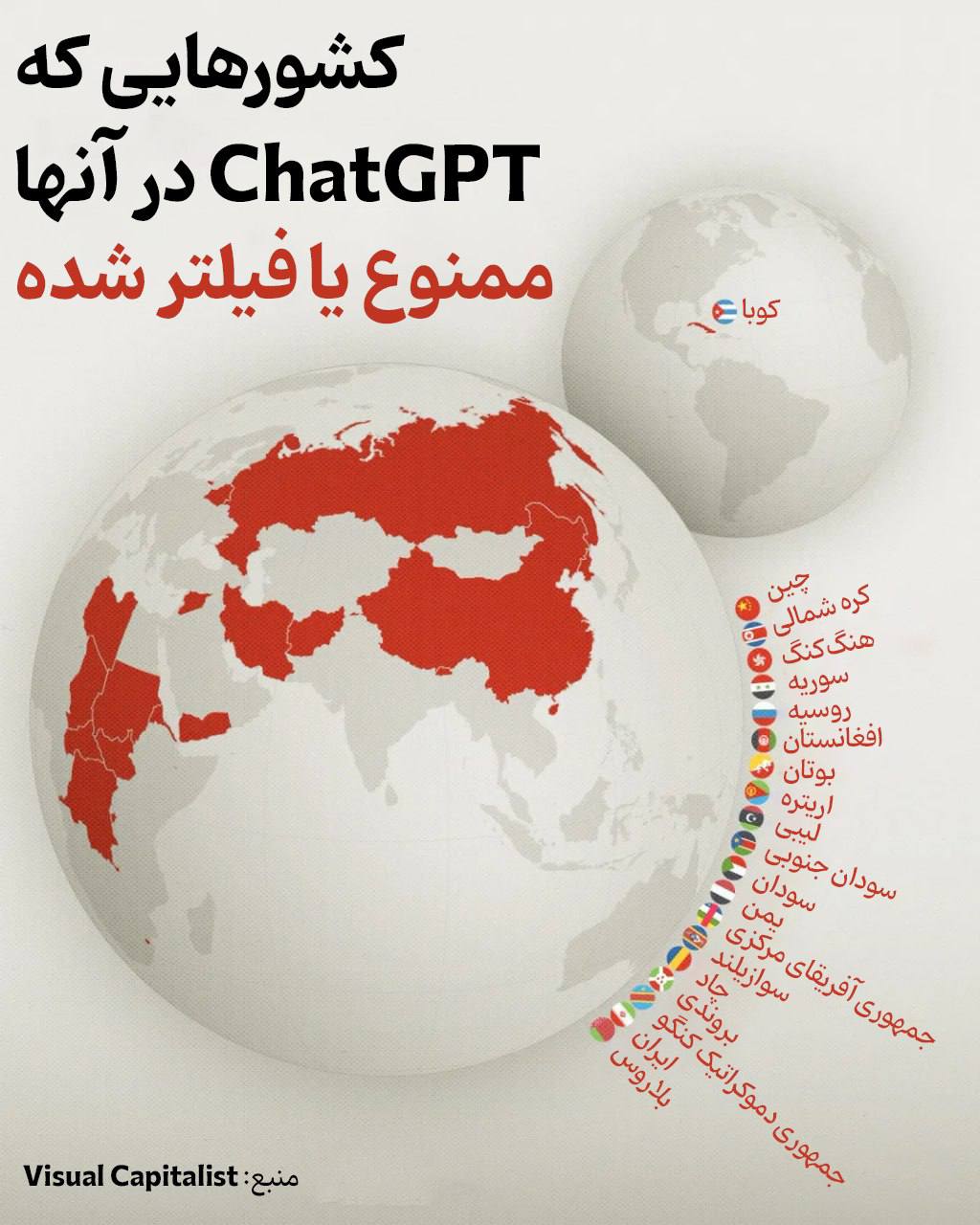 دسترسی به ChatGPT در کدام کشورها مسدود است؟