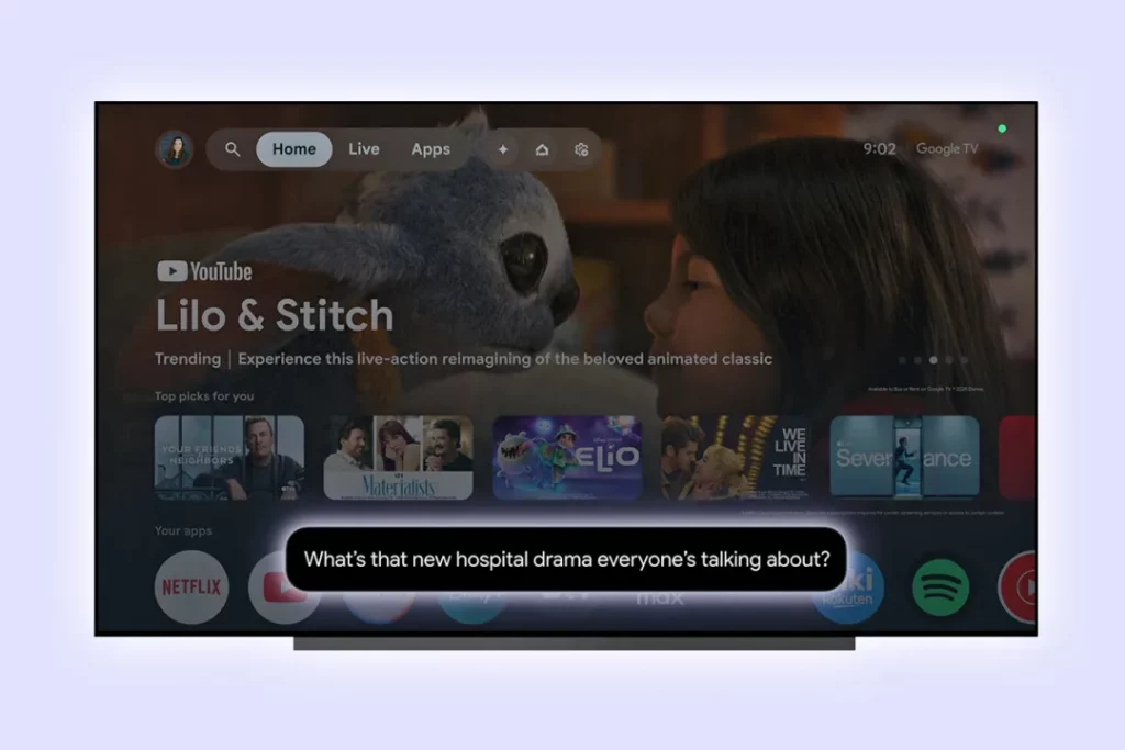 گوگل انتشار هوش مصنوعی جمینای برای Google TV را آغاز کرد