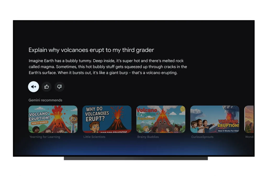 گوگل انتشار هوش مصنوعی جمینای برای Google TV را آغاز کرد