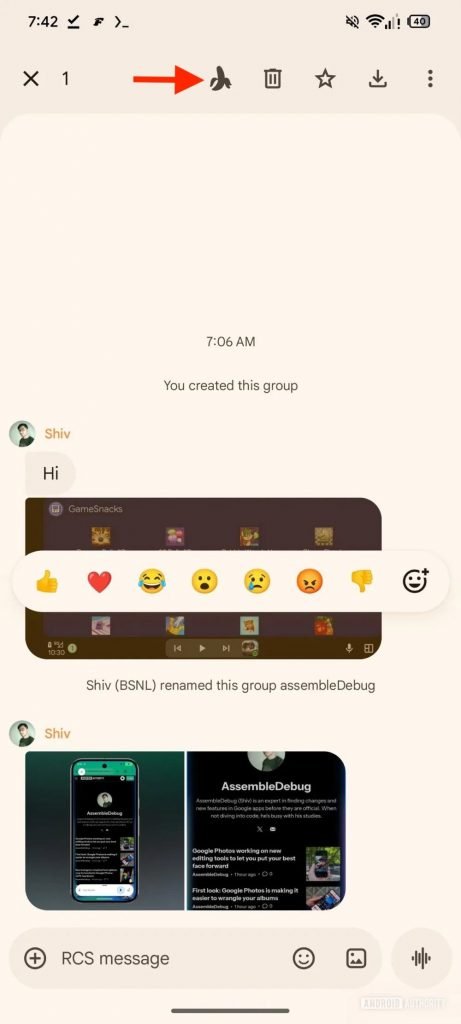 اپلیکیشن Google Messages احتمالاً بهزودی به مدل Nano Banana مجهز میشود