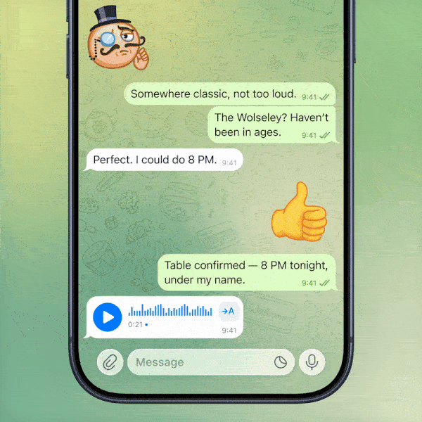 تلگرام با قابلیت لایو استوری و حراج گیفت‌ها آپدیت شد