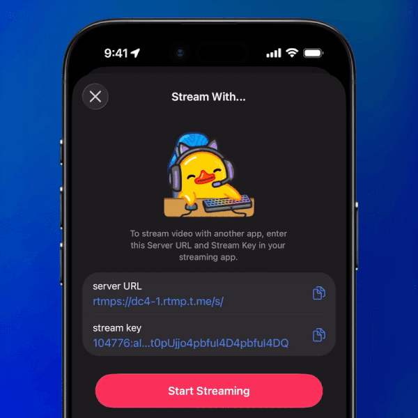 تلگرام با قابلیت لایو استوری و حراج گیفت‌ها آپدیت شد